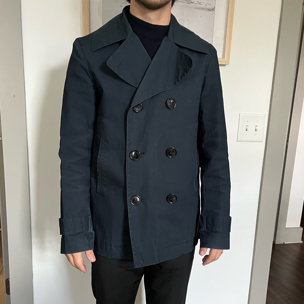 Burberry Brit navy blue peacoat